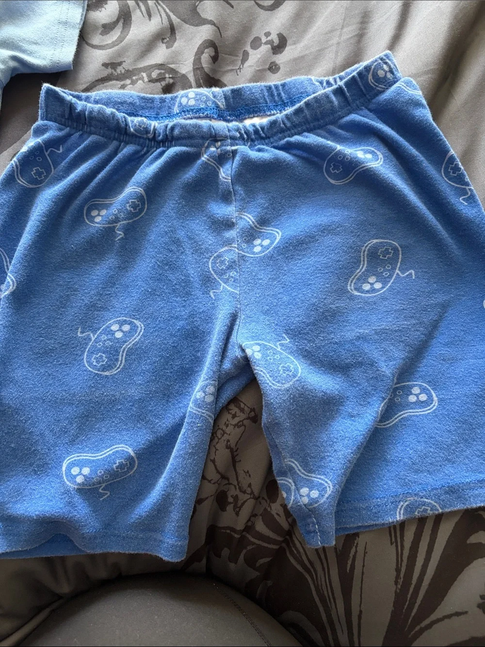 Boys Pajama Set with Game Controller Shorts and Gamesolotl tee